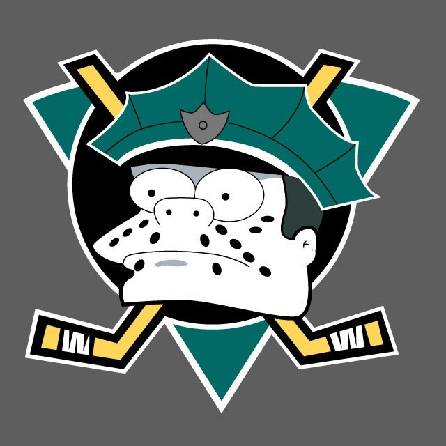 Anaheim Ducks Simpsons DIY iron on transfer (heat transfer)
